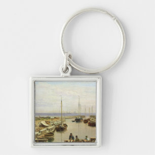 Der Hafen von Dragor, 1826 Schlüsselanhänger