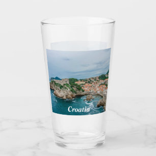 Der Hafen von Dubrovnik und das Glas aus dem Stadt