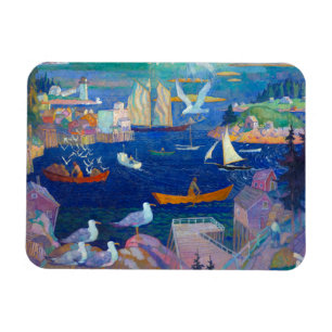 Der Hafen von Herring Gut, 1925 von N. C. Wyeth Magnet