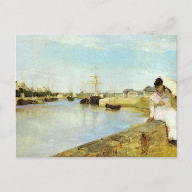 Der Hafen von Lorient von Berthe Morisot Postcard Postkarte (Vorderseite)