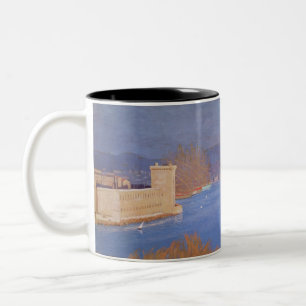 Der Hafen von Marseille, 1901 Zweifarbige Tasse