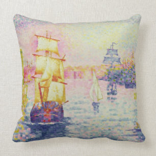 Der Hafen von Marseille, c.1909 (Öl auf Leinwand) Kissen