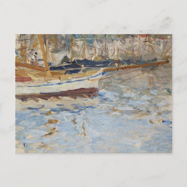 Der Hafen von Nizza | Berthe Morisot Postkarte (Vorderseite)