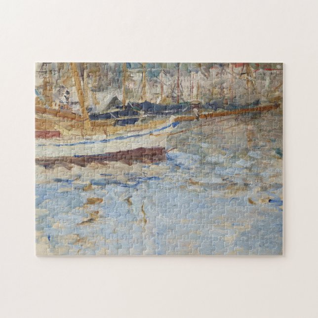 Der Hafen von Nizza | Berthe Morisot Puzzle (Horizontal)