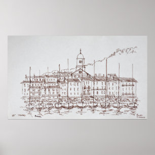 Der Hafen von Saint-Tropez   Französische Riviera, Poster