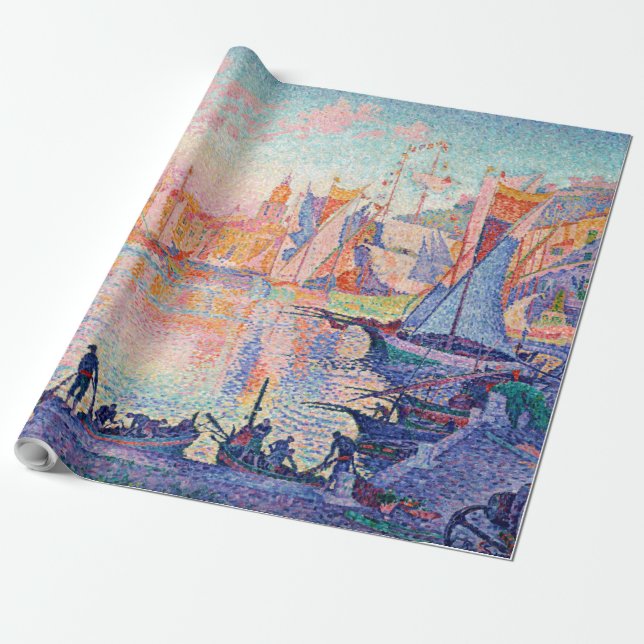 Der Hafen von Saint-Tropez, Signac Geschenkpapier (Ungerollt)