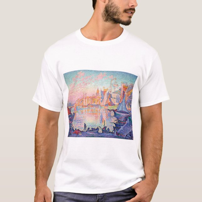 Der Hafen von Saint-Tropez, Signac T-Shirt (Vorderseite)