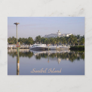 Der Hafen von Sanibel Island, Florida Postkarte