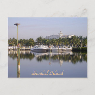 Der Hafen von Sanibel Island, Florida Postkarte