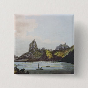 Der Hafen von Taloo in der Insel von Eimeo Button