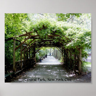 Der Hafen von Walkway im Central Park, NYC Poster