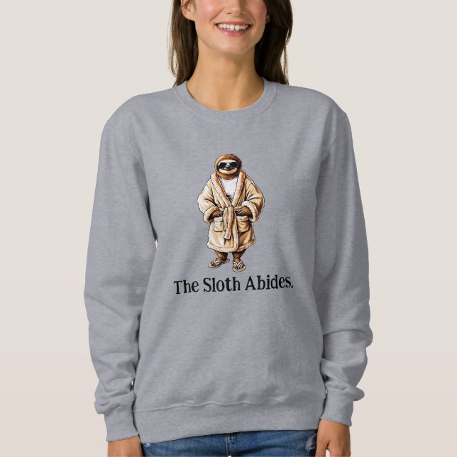 Der Hahn hält sich. Auskühlen von Slothware Sweatshirt (Vorderseite)