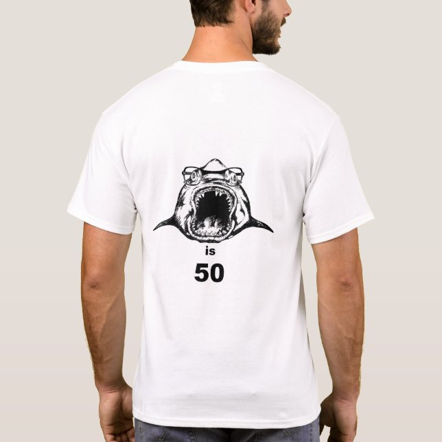 Der Hai macht 50 T - Shirt (Rückseite)