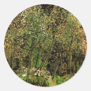 Der Hain von Vincent van Gogh Runder Aufkleber