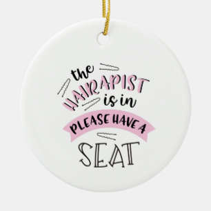 Der Hairapist Keramik Ornament