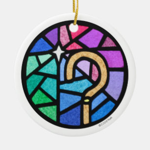 der Haken des Schäfers Keramikornament