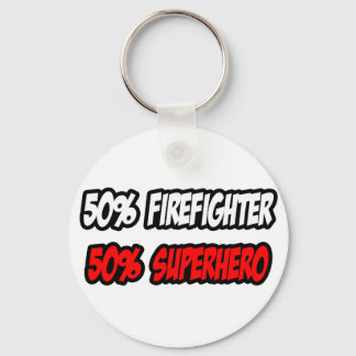 Der halbe Feuerwehrmann... der halbe Superheld Schlüsselanhänger