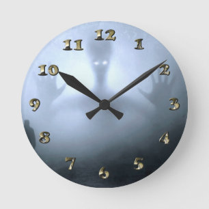 Der Halloween-Albtraum Runde Wanduhr