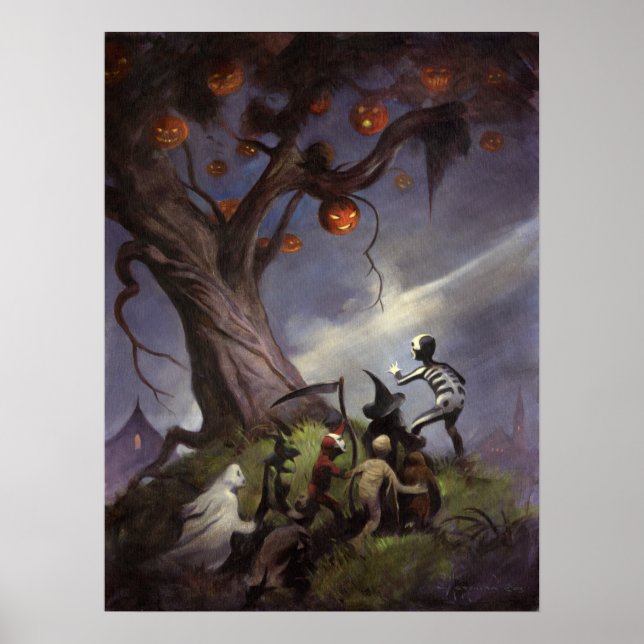 Der Halloween-Baum Poster (Vorne)