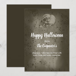 Der Halloween-Schädel Feiertagskarte