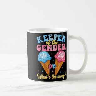 Der Halter der geschlechtsspezifischen Eiscreme, w Kaffeetasse