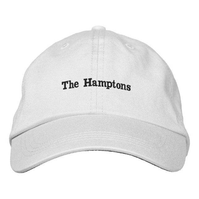Der Hamptons Baseballhut Bestickte Baseballkappe (Vorderseite)