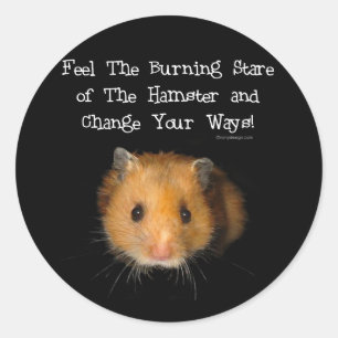 Der Hamster Runder Aufkleber