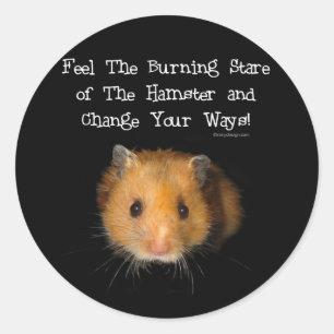 Der Hamster Runder Aufkleber