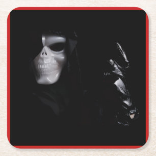 Der Handschuh - Rechteckiger Pappuntersetzer