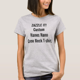 Der Hanes der kundenspezifischen Frauen T-Shirt