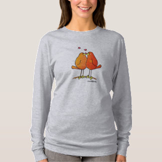 Der Hanes LimbBirds Frauen langer Hülsen-Nano-T - T-Shirt