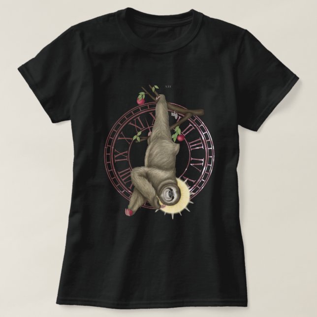 Der hängende Sloth-T - Shirt (Design vorne)