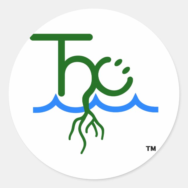 Der Happy Cultivator™ THC-Logo-Aufkleber Runder Aufkleber (Vorderseite)