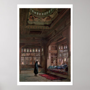 Der Harem von Sheikh Sadat, Kairo, 1870 Poster
