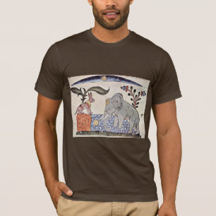 Der Hase und der Elefantenkönig vor dem Spiegel T-Shirt