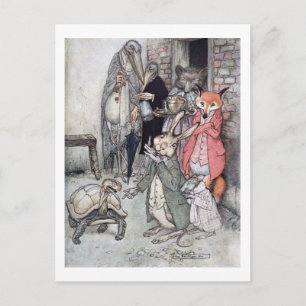 Der Hase und die Tortoise Postkarte