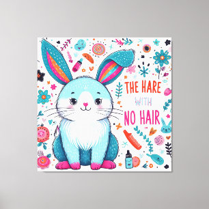 Der Hasen ohne Haare Leinwanddruck