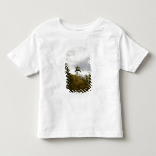 Der Hauptleuchtturm der Eule an einem bewölkten Kleinkind T-shirt