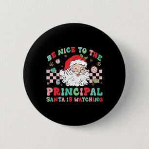 Der Hauptort ist nett zum Hauptort Santa Watchi Button