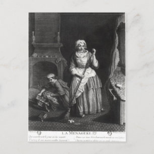 Der Haushälterin Postkarte
