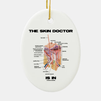 Der Haut-Doktor ist in (Anatomie-Dermatologie) Keramikornament