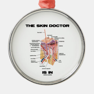 Der Haut-Doktor ist in (Anatomie-Dermatologie) Silbernes Ornament
