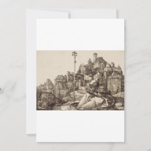 Der heilige Antonius lesend von Albrecht Dürer Feiertagskarte