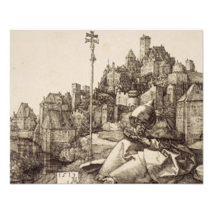 Der Heilige Antonius liest von Albrecht Dürer Fotodruck