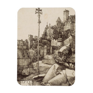 Der Heilige Antonius liest von Albrecht Dürer Magnet