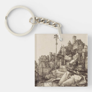 Der Heilige Antonius liest von Albrecht Dürer Schlüsselanhänger