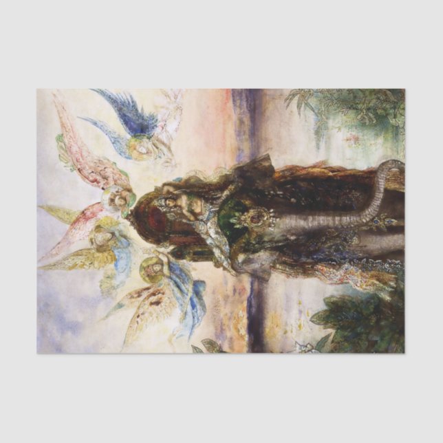 "Der heilige Elefant" von Gustave Moreau Seidenpapier (Vorderseite)