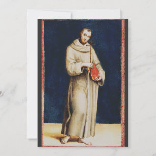 Der heilige Franz von Assisi von Raffael Renaissan Dankeskarte