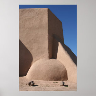 Der Heilige Franziskus der Kirche von Assisi in Fa Poster