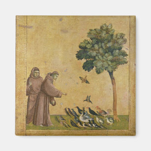 Der Heilige Franziskus von Assisi predigt den Vöge Magnet
